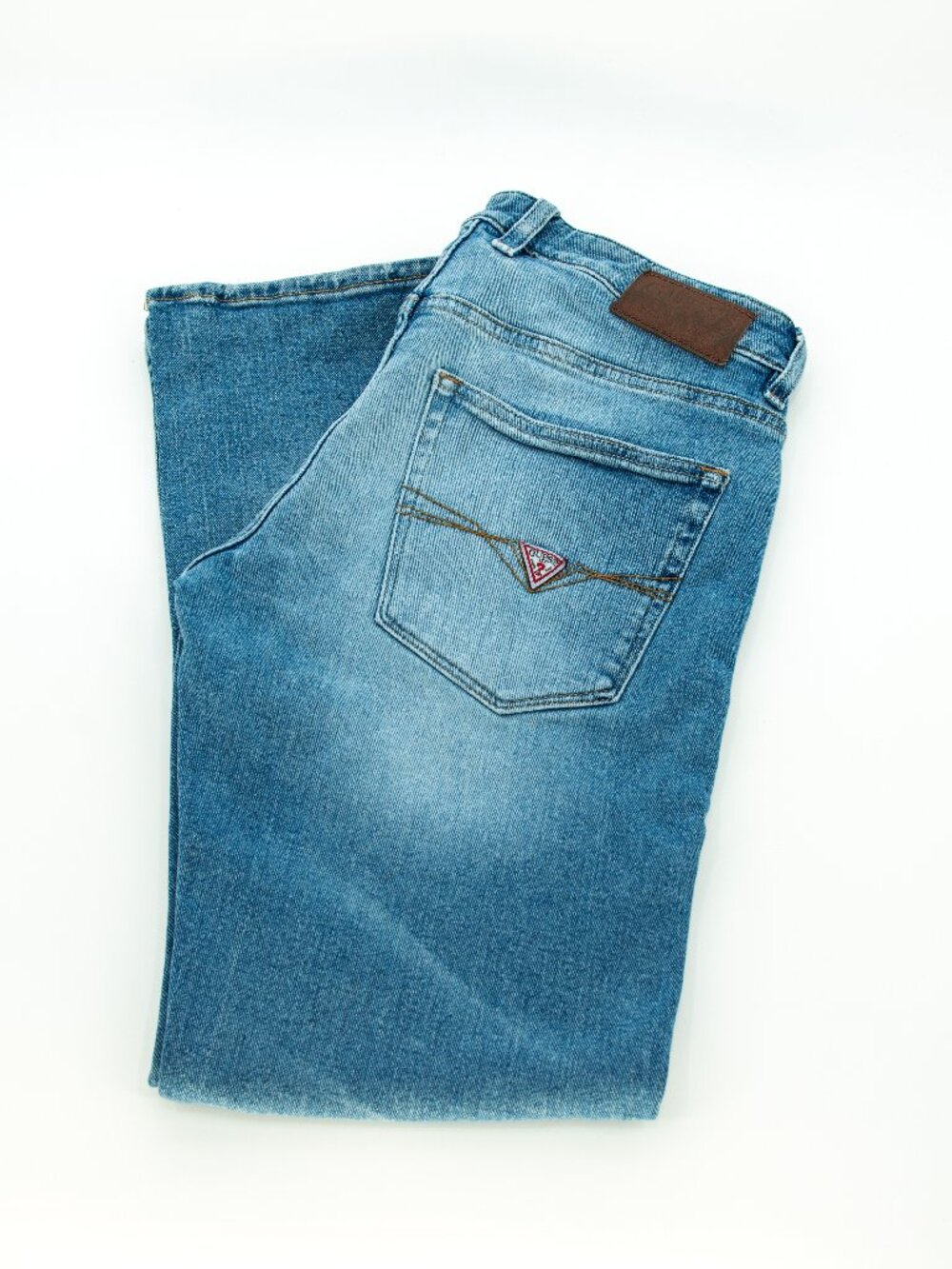 Guess Regular Straight Jeans | Medium Wash Blue | Men's 31x30